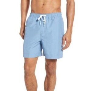 1901 Mens Blue Topsail Swim Trunk Shorts Size M Summer Lined